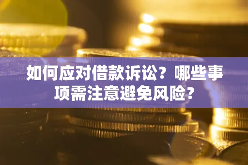 北京如何应对借款诉讼？哪些事项需注意避免风险？