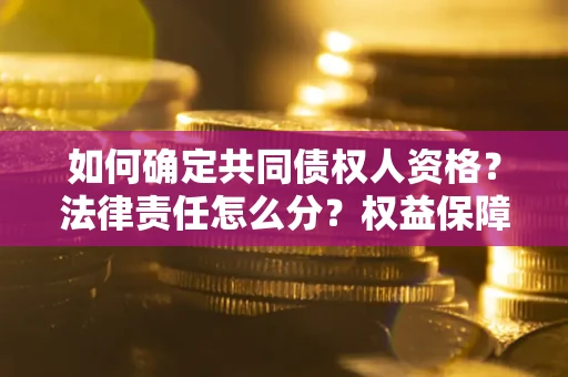 北京如何确定共同债权人资格？法律责任怎么分？权益保障技巧揭秘！