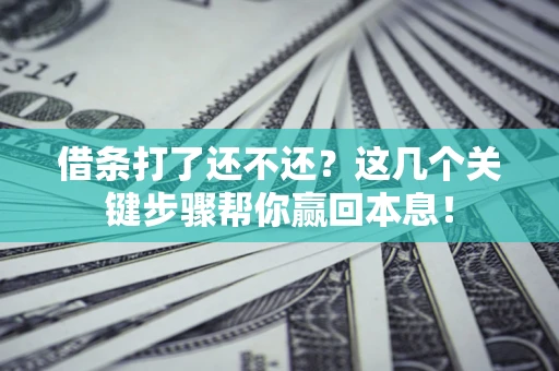 北京借条打了还不还？这几个关键步骤帮你赢回本息！