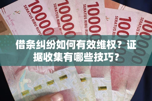 北京借条纠纷如何有效维权？证据收集有哪些技巧？