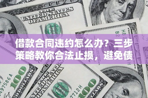 北京借款合同违约怎么办？三步策略教你合法止损，避免债务危机升级